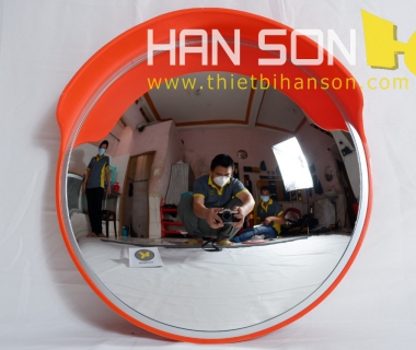 Gương Cầu Lồi Polyme 120 cm (có niềng, mặt cứng, có mái che)