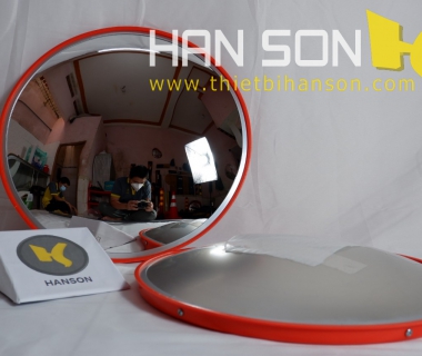 Gương Cầu Lồi Polyme 80 cm (có niềng, mặt cứng, không mái che)