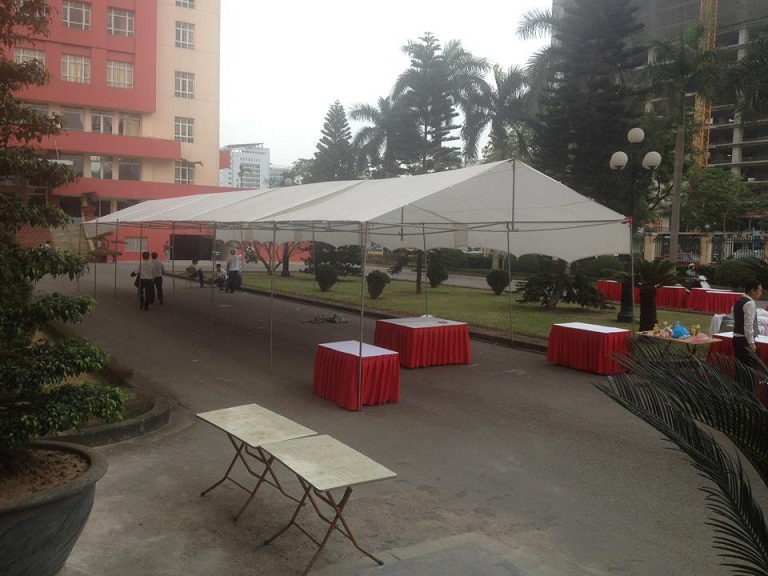 Bạt che sân khu công nghiệp